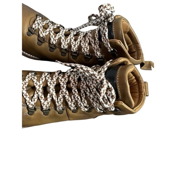 Taos‎ Alpine Leather Boots Contrasting Laces Women's Size 9-9.5 Caramel 220106 - Picture 11 of 16